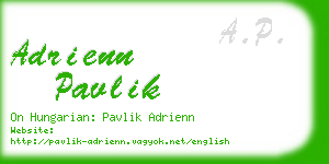 adrienn pavlik business card